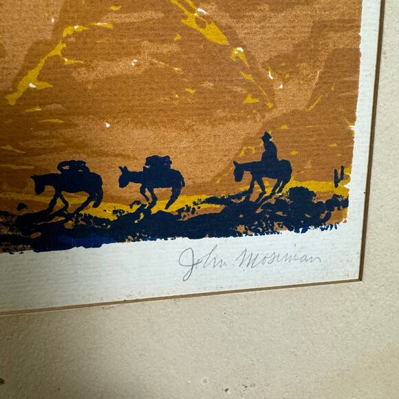 John Mosiman SIGNED The Grand Canyon Serigraph Print of Colorado 12 x 9 inches - Picture 3 of 9